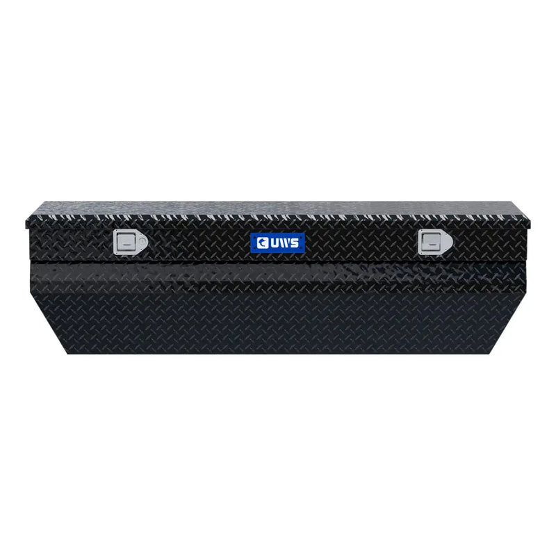 UWS 62" Wedged Angled Utility Chest Box straight-on front view showing the lid seam and the locking handles