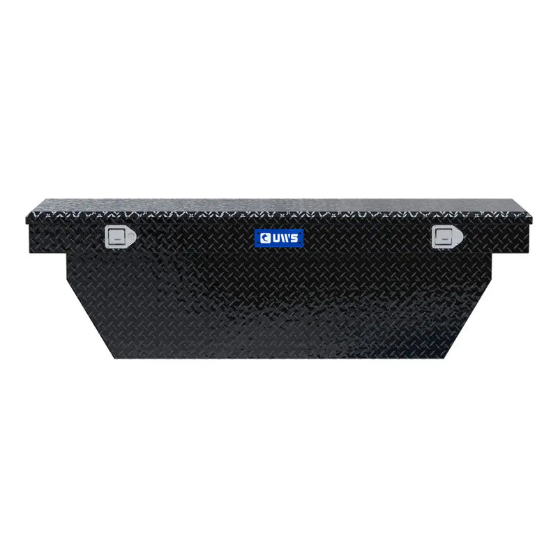 UWS TBSD-69-A-BLK 69" gloss black crossover truck tool box, front elevation
