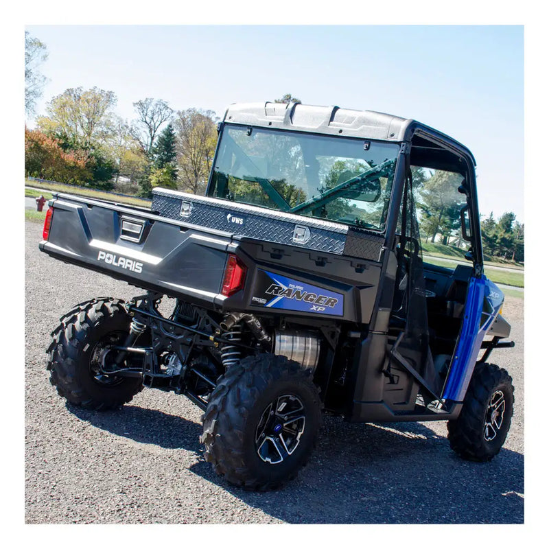 UWS 59" UTV Crossbed Tool Box in use (view 2)