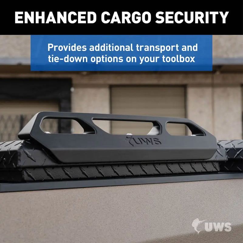 UWS Enhanced Cargo Security information card for the tie-down side rails