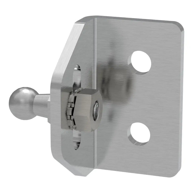 UWS Replacement Truck Tool Box Top Cylinder Bracket, studio angle, front elevation