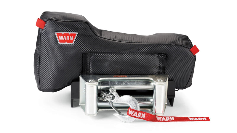 Warn Winch Cover for 9.5xp, XD9, M8 and VR winches, fitted on a winch