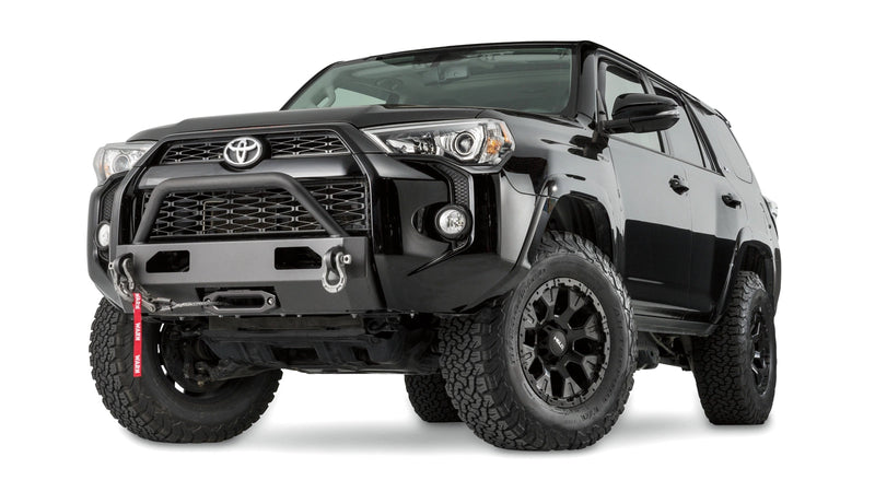 Warn Semi-Hidden Winch Mount with Grille Guard for 2014-2024 Toyota 4Runner, shown installed on the vehicle