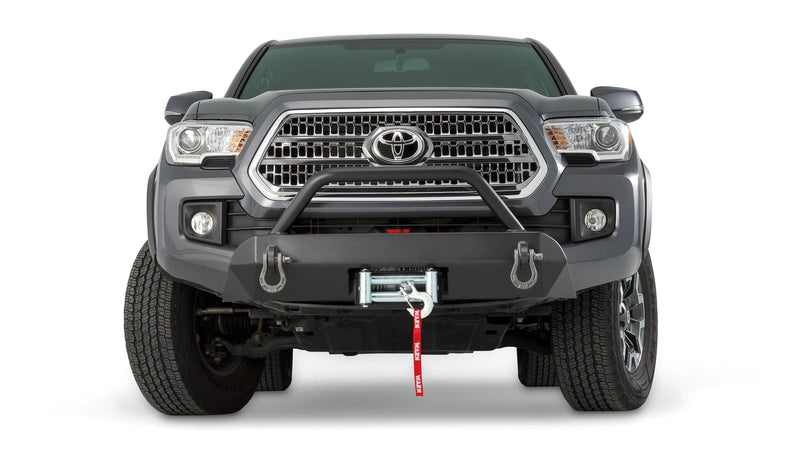 Warn Semi-Hidden Winch Mount with Grille Guard for 2016-2023 Toyota Tacoma, alternate view