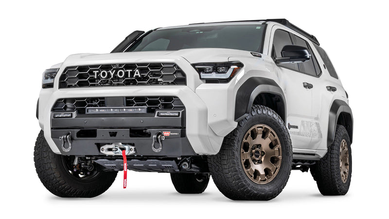 Warn Semi-Hidden Winch Mount Kit for 2025-2026 Toyota 4Runner, shown installed on the vehicle