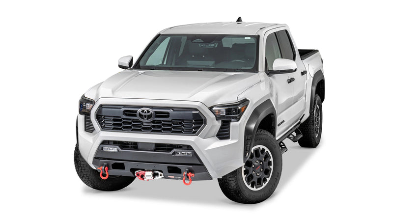 Warn Semi-Hidden Winch Mount Kit for 2024-2026 Toyota Tacoma, shown installed on the vehicle