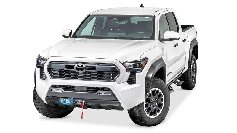 Warn Fully Hidden Winch Mount Kit for 2024-2026 Toyota Tacoma, shown installed on the vehicle