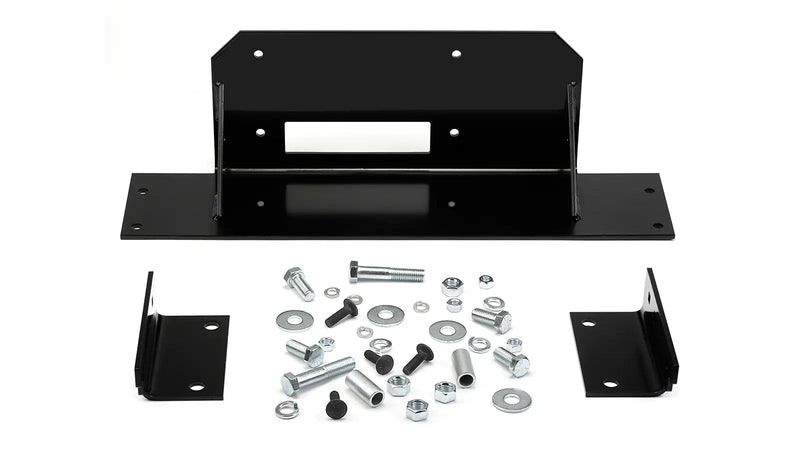 Warn Winch Mounting Plate Kit for 1976-1983 Jeep CJ5 / 1976-1986 Jeep CJ7 / 1981-1985 Jeep Scrambler, kit contents