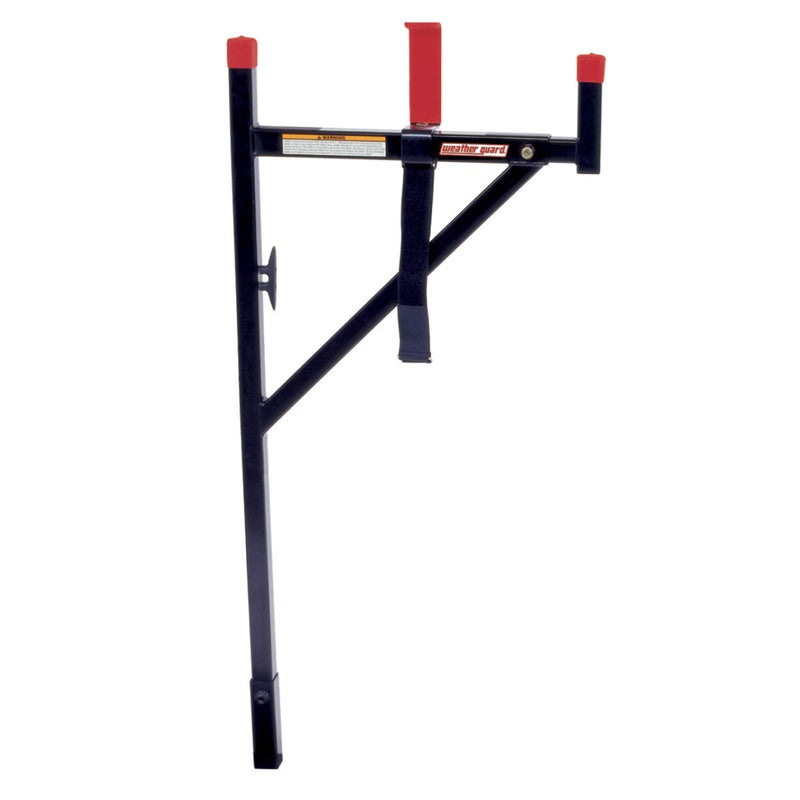 Single WEEKENDER steel ladder rack upright showing the diagonal brace and drop-in leg