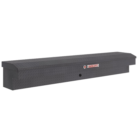 Weather Guard 164-6-04 Lo-Side box in gunmetal gray, front three-quarter studio view with the lid closed