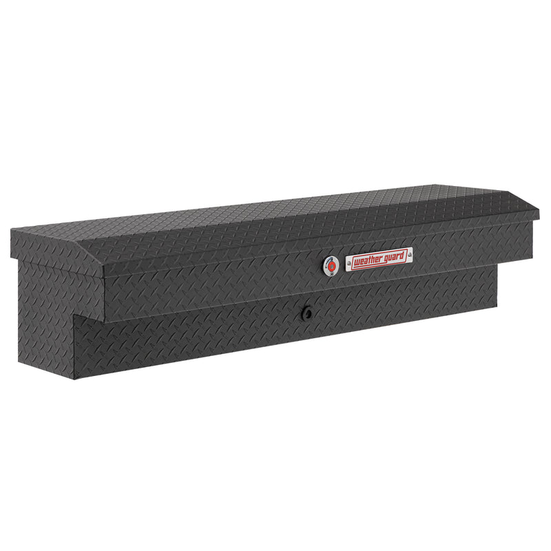 Weather Guard 174-52-04 Lo-Side box in textured matte black, front three-quarter studio view with the lid closed