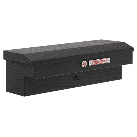 Weather Guard 184-52-04 Lo-Side box in textured matte black, front three-quarter studio view with the lid closed