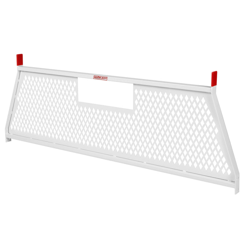 Weather Guard 1906-3-02 Protect-A-Rail steel mesh cab protector in brite white, studio view