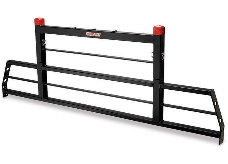 Straight-on front elevation of the Weather Guard 1908 heavy-duty tubular steel cab protector