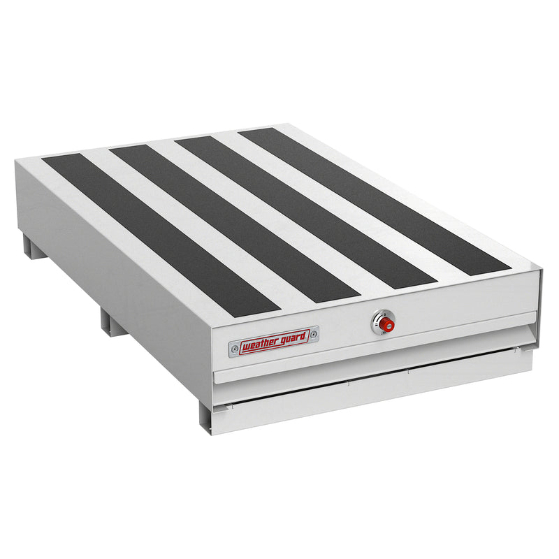 Weather Guard 307-3-04 PACK RAT steel drawer unit in white, closed, three-quarter hero view
