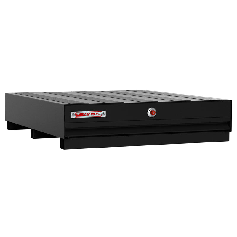 Low front view of the Weather Guard 308-5-04 PACK RAT drawer unit in black