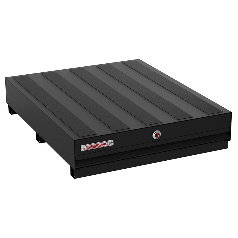 Weather Guard 308-5-04 PACK RAT steel drawer unit in black, closed, three-quarter hero view