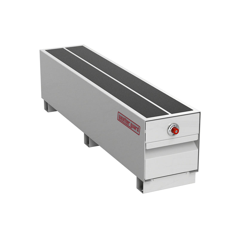 Weather Guard 335-3-04 PACK RAT steel drawer unit in white, closed, three-quarter hero view