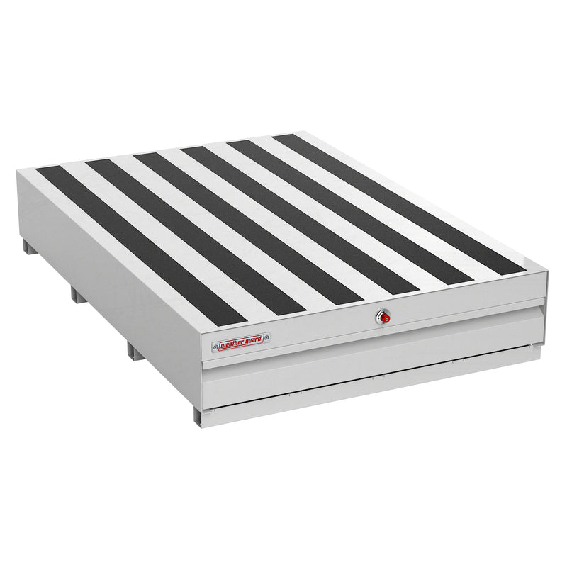 Weather Guard 3713-3-04 PACK RAT steel drawer unit in white, closed, three-quarter hero view