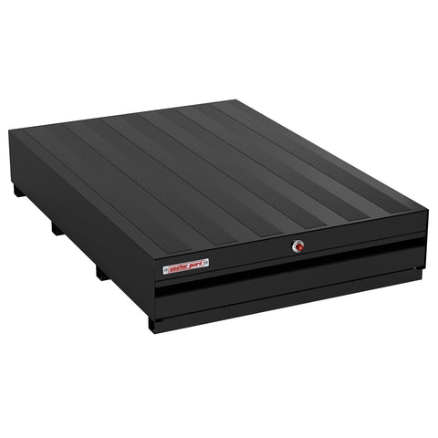 Weather Guard 3713-5-04 PACK RAT steel drawer unit in black, closed, three-quarter hero view