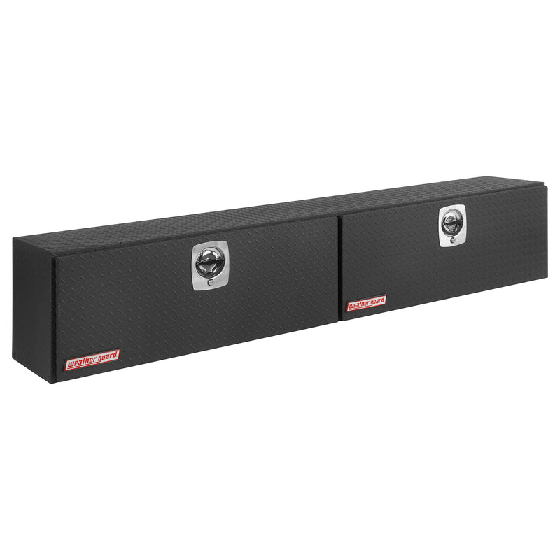 Weather Guard 391-52-02 Super Hi-Side box in textured matte black, front three-quarter studio view with the doors closed