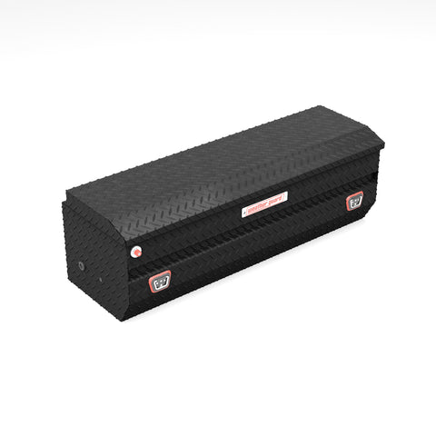 Weather Guard 634-52-04 All-Purpose Chest in textured matte black, front three-quarter studio view with the lid closed