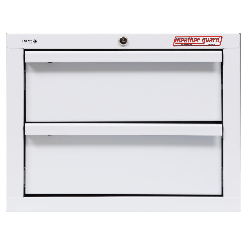 Weather Guard 902-3-01 Secure Storage 2-Drawer Module, straight-on front view