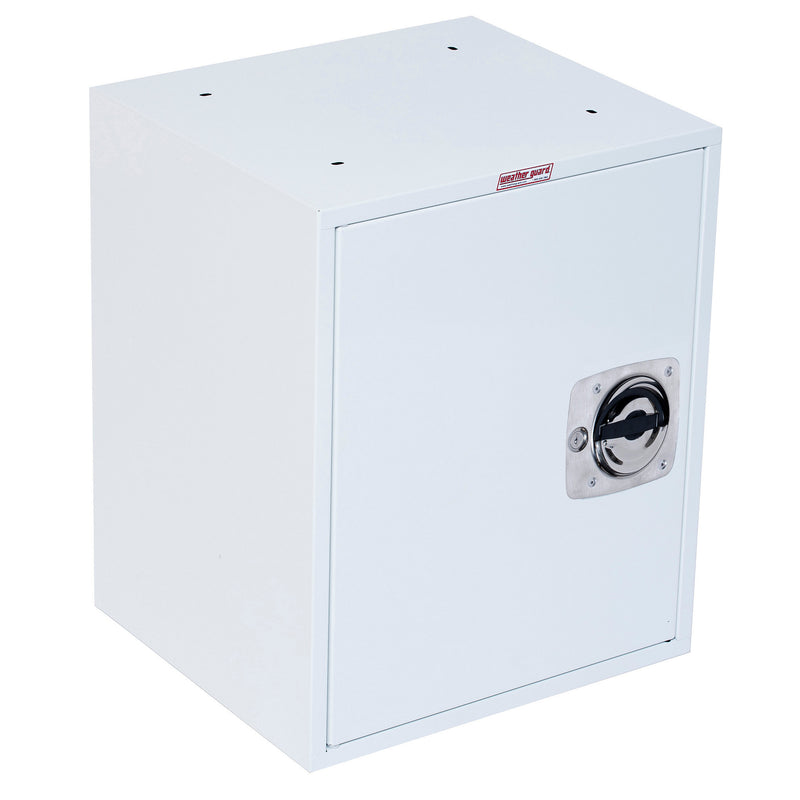 Weather Guard 9021-3-01 Lockable Van Cabinet, studio three-quarter view on a plain white background