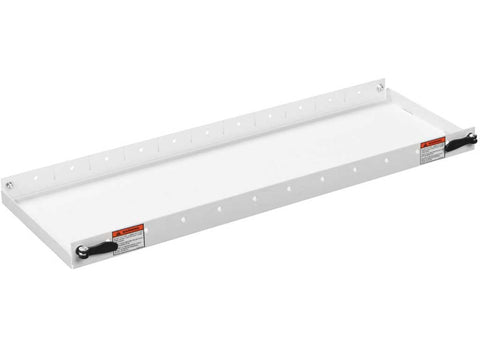 Weather Guard 9146-3-01 60 in x 13.5 in steel van accessory shelf in Brite White, studio view