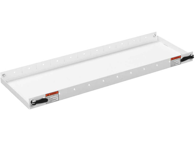 Weather Guard 9146-3-01 60 in x 13.5 in steel van accessory shelf in Brite White, studio view