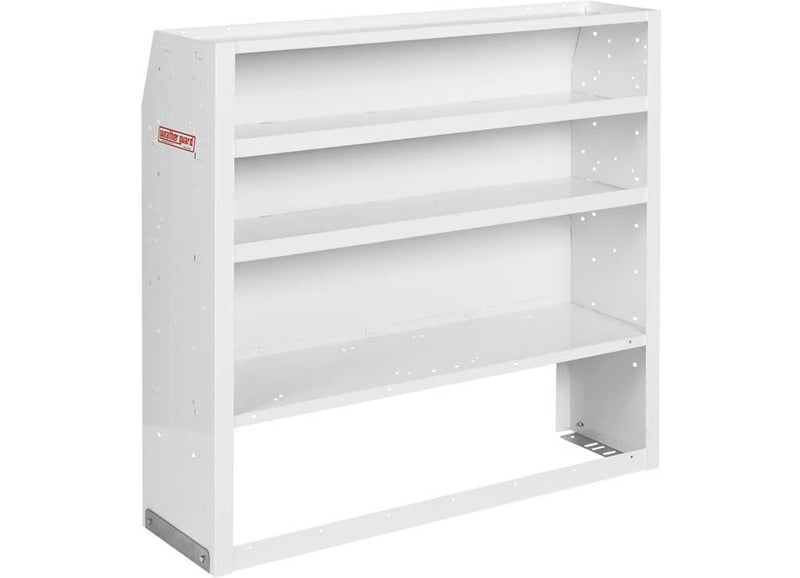 Weather Guard 9400-3-01 EZ-Cube pre-assembled steel van shelf unit, 42 in wide, Brite White studio view