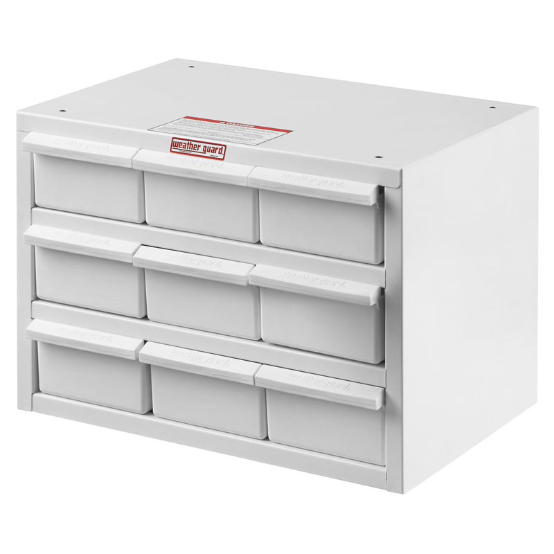 Weather Guard 9909-3-02 Parts Cabinet, studio three-quarter view on a plain white background