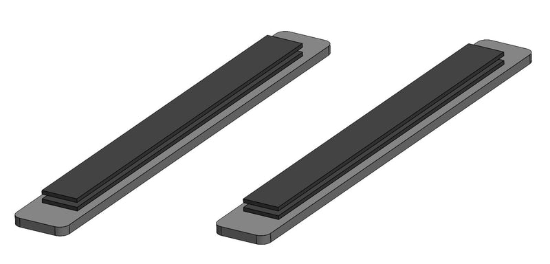 Weather Guard pair of matte black aluminum leveling spacers