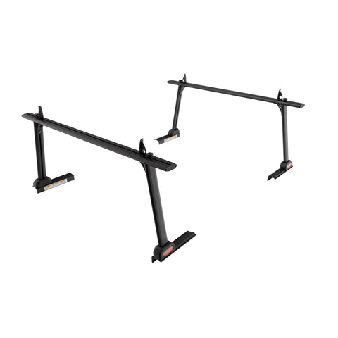 Weather Guard TR801-A DEFENDER universal aluminum truck rack rated 800 lb in black, studio view