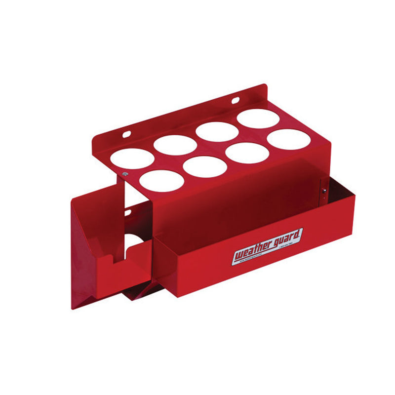 Weather Guard red steel caulk tube tray