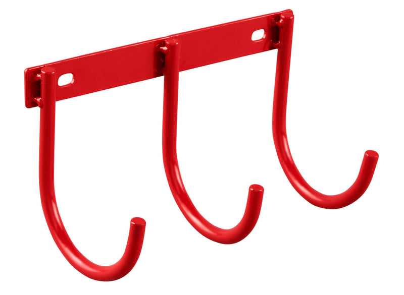 Weather Guard red steel RedZone three-hook accessory rack